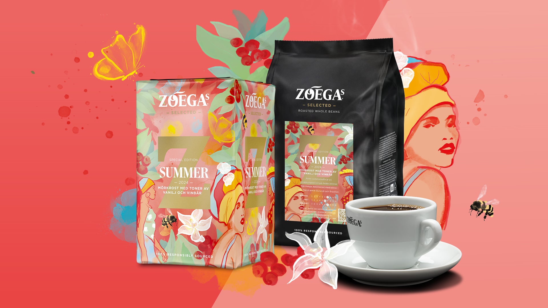 Zoegas Professional sommer 2024 emballasje.