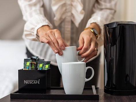 Nescafé kaffestation på arbetsplatsen
