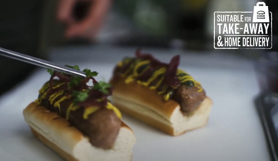 Vegansk Boston Hotdog