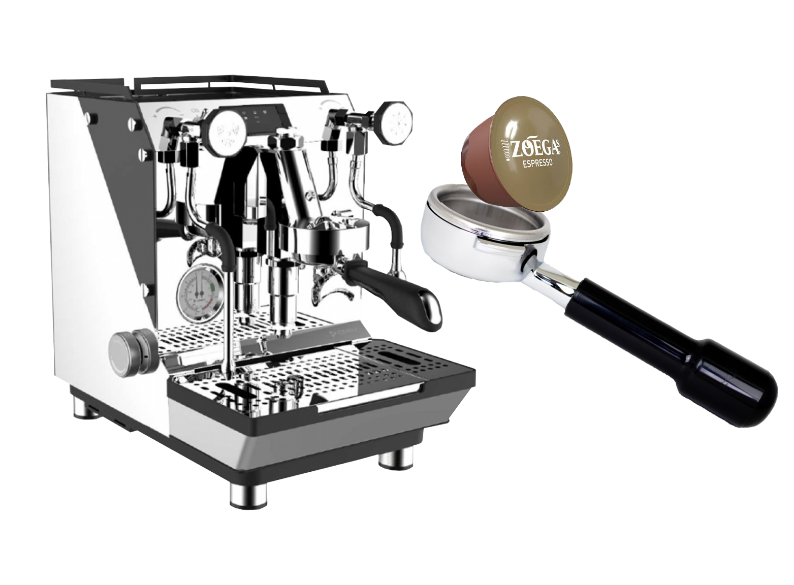 crem one esperssomaskin med zoegas kaffekapslar