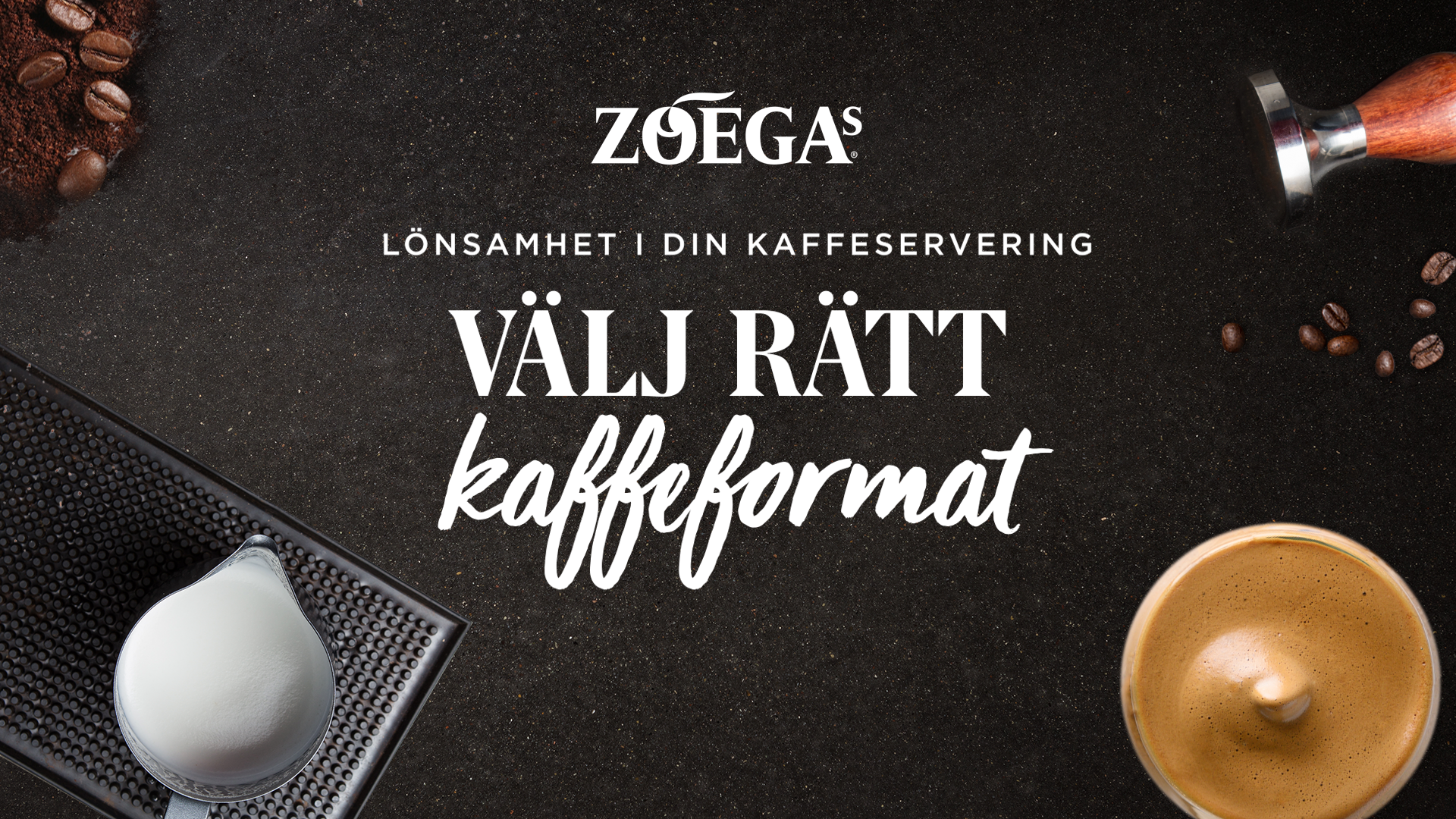 välja rätt kaffeformat till kaffeservering
