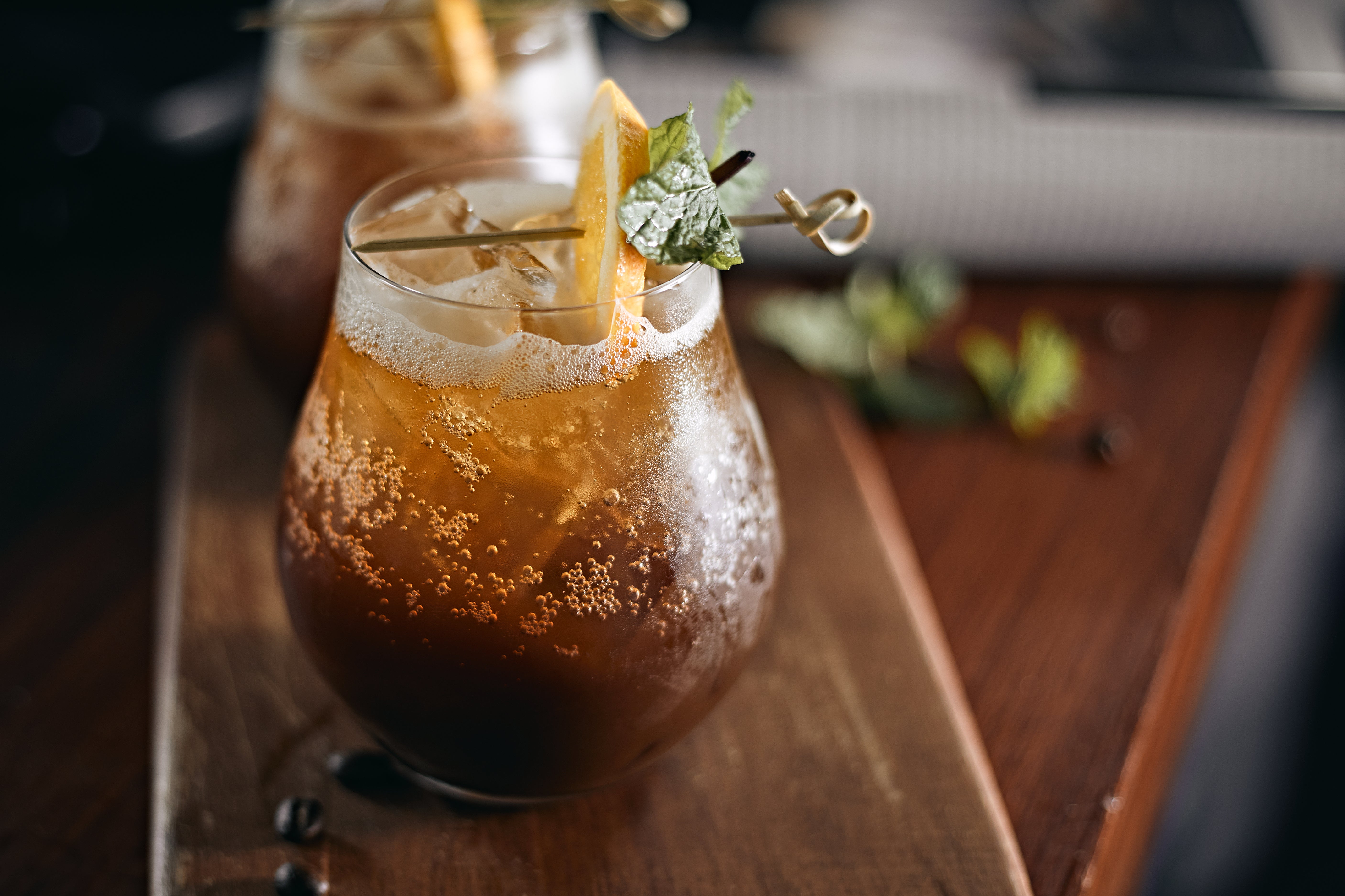 yuzu espresso tonic