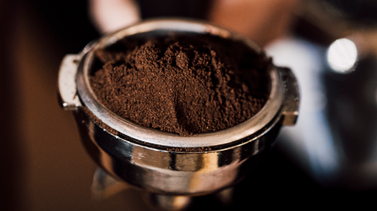 grinded coffee
