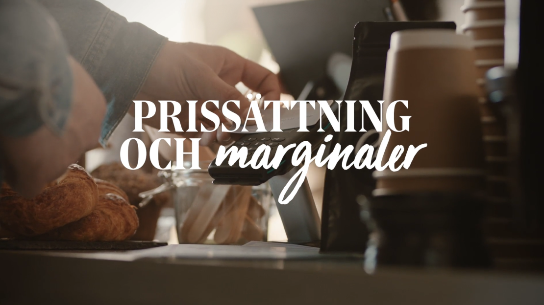 prissättning och marginaler för ökad lönsamhet i kaffeservering