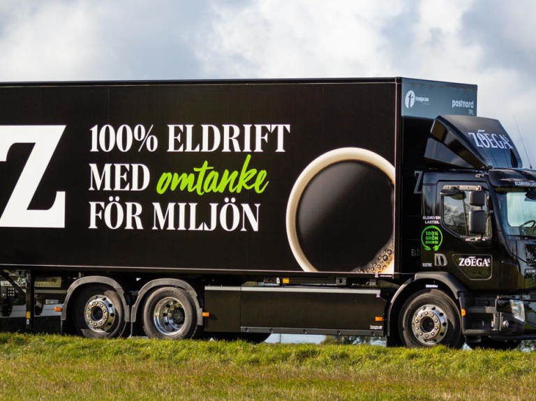 zoégas ellastbil hållbara transporter