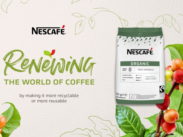 Nescafé återvinningsbar förpackning