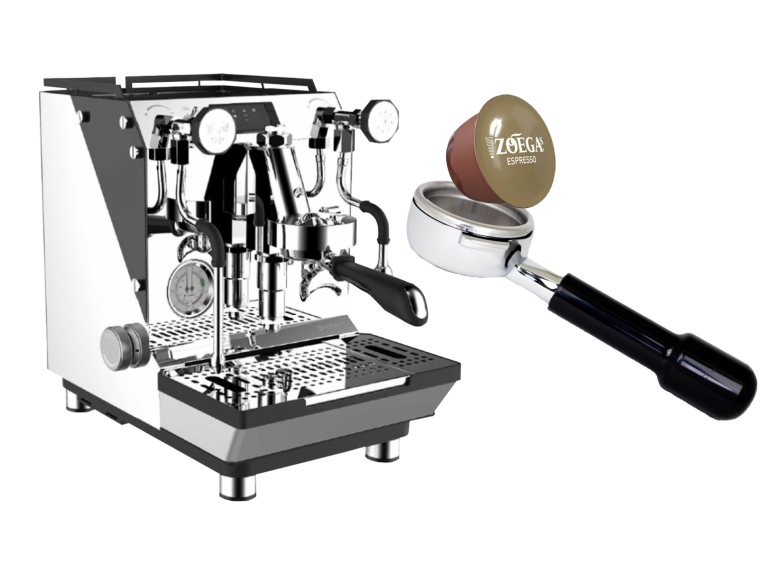 crem one esperssomaskin med zoegas kaffekapslar