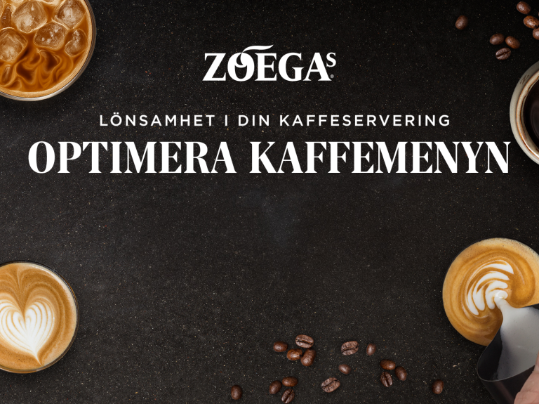 zegas optimera din kaffemeny kaffe och bönor