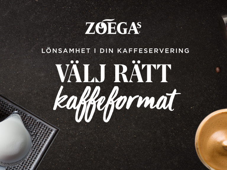 välja rätt kaffeformat till kaffeservering