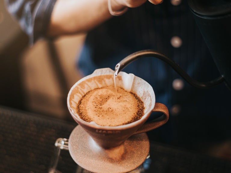 pour over kaffebryggning