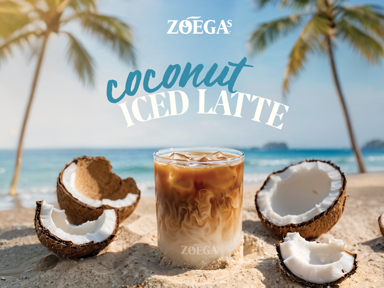 zoegas iced coconut latte teaser