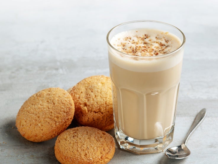 cookies and a glass of coffee