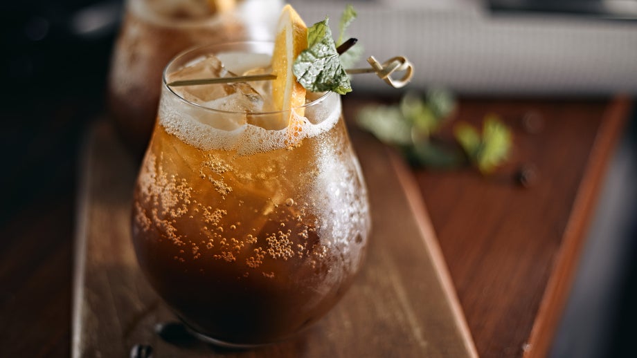 yuzu espresso tonic