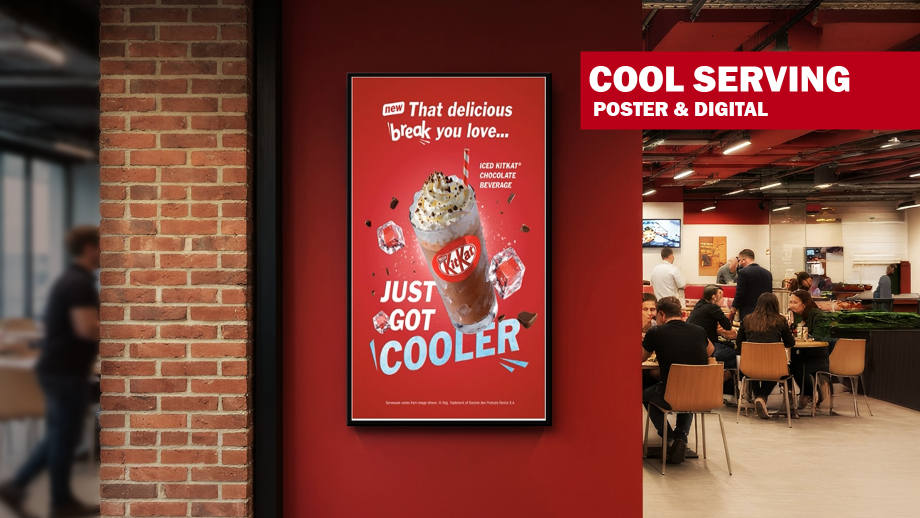 cold kitkat beverage poster