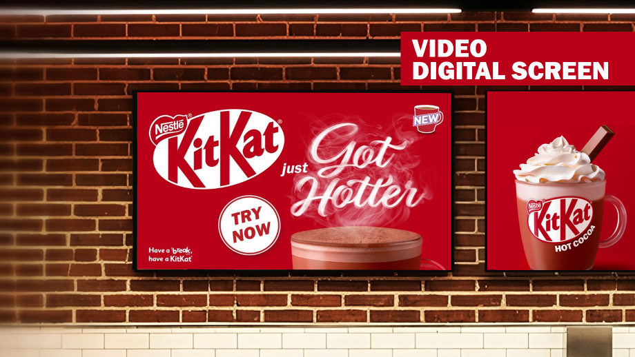 kitkat video digital screen