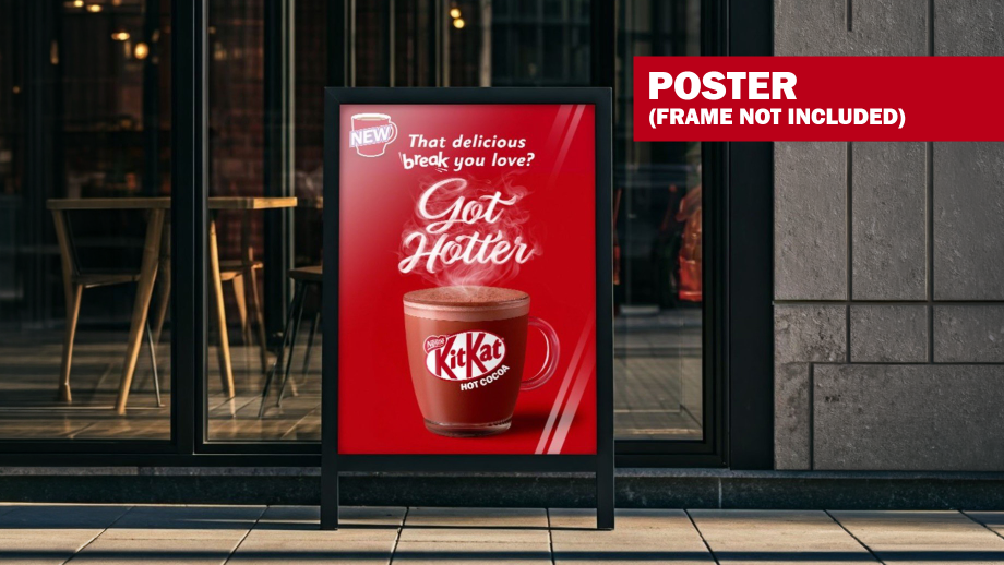 kikat poster on street