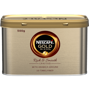 nescafe gold stor förpackning baksida