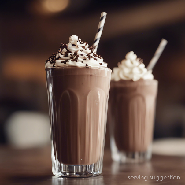 varm choklad i glas