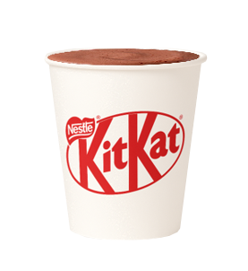 kitkat varm choklad i pappmugg