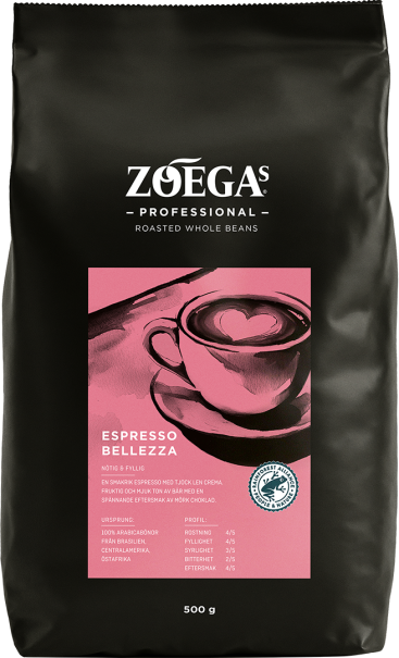 zoegas professional bellezza förpackning