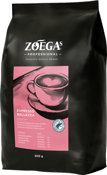zoegas professional bellezza förpackning