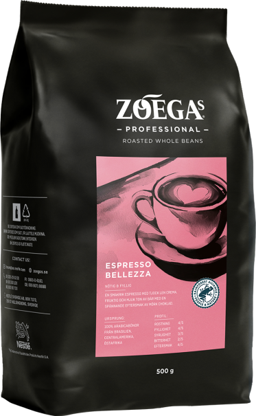 zoegas professional bellezza förpackning