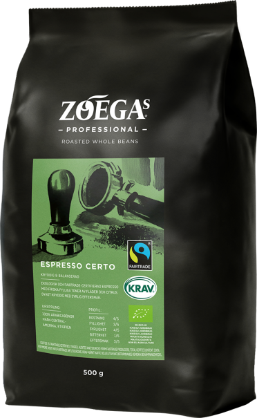 zoegas professional certo förpackning