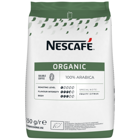 nescafe organic 250g pack front