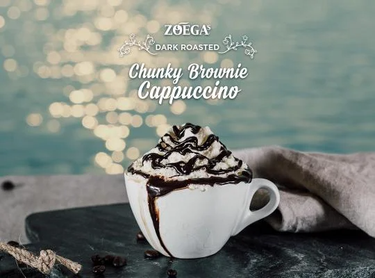 zoegas chunky brownie cappuccino kafferecept 