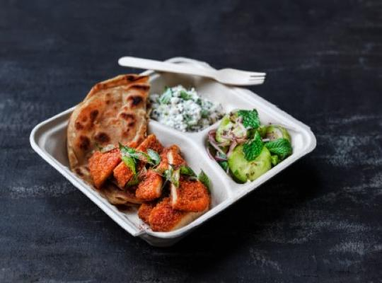 indien-tandori-halsans-kok-breaded-fillet-engangs-emballage