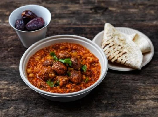 opskrift vegansk hariri suppe med vegan balls halsans kok takeaway