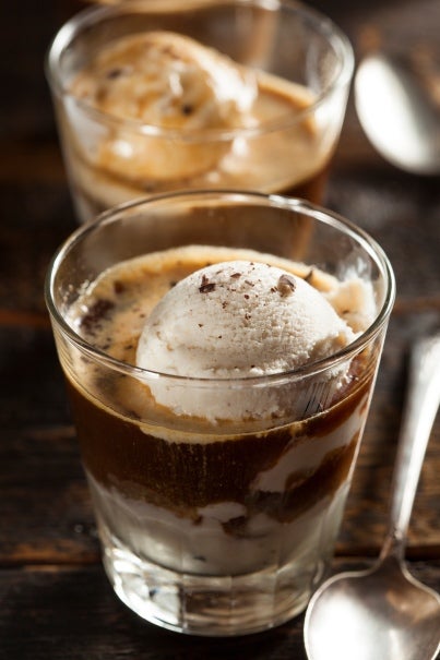 Espresso med vaniljglass