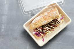 BBQ VEGAN BALLS SANDWICH MED COLESLAW