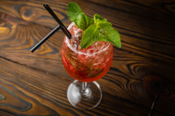 coffee raspberry mojito