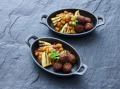 VEGAN BALLS MED GLASERAD GNOCCHI OCH GRILLAD SQUASH