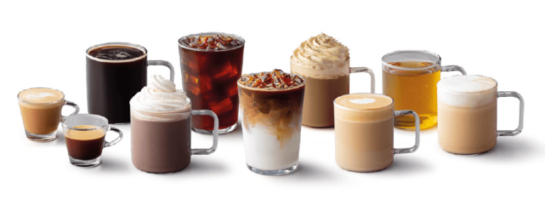 Starbucks drikkevaremuligheder