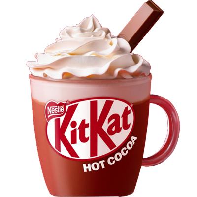 kitkat chokladdryck med grädde