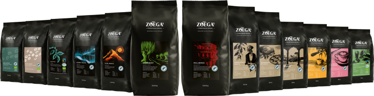 zoegas professional förpackningar i ny design